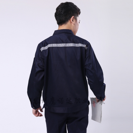 藏青拼米色勞動工作服AC090-CX