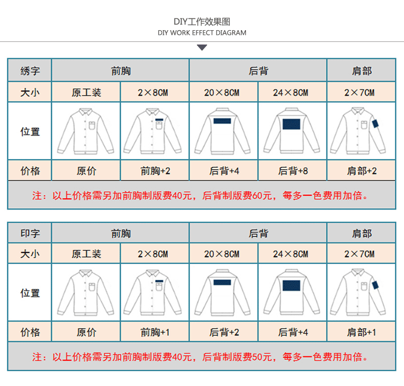 春季工作服刺繡展示 春季工作服刺繡展示