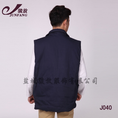 藏青色馬夾J040 